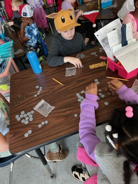 kids counting money