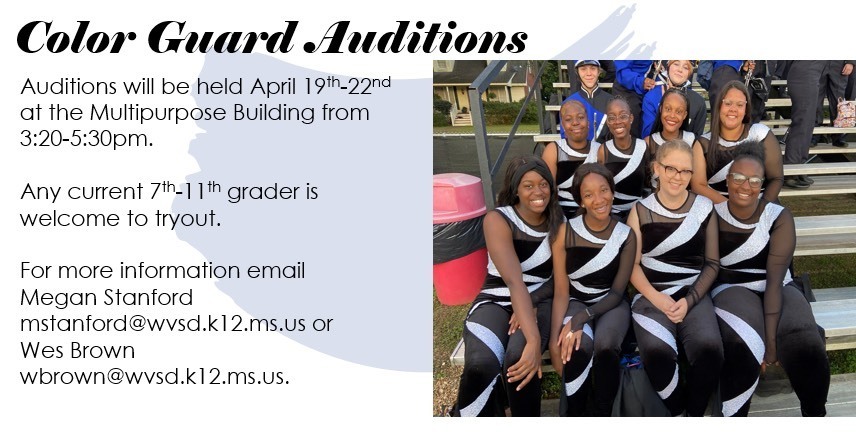 Color guard tryouts