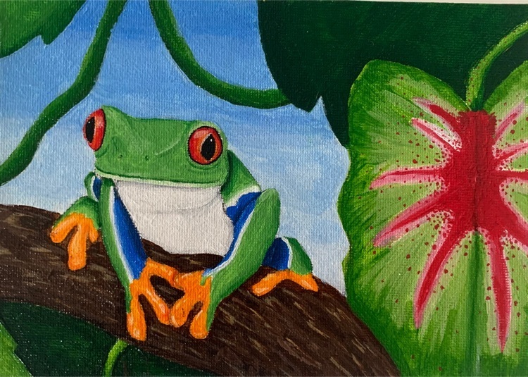 frog painting 