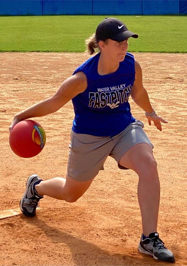 Anna pitching dodge ball 